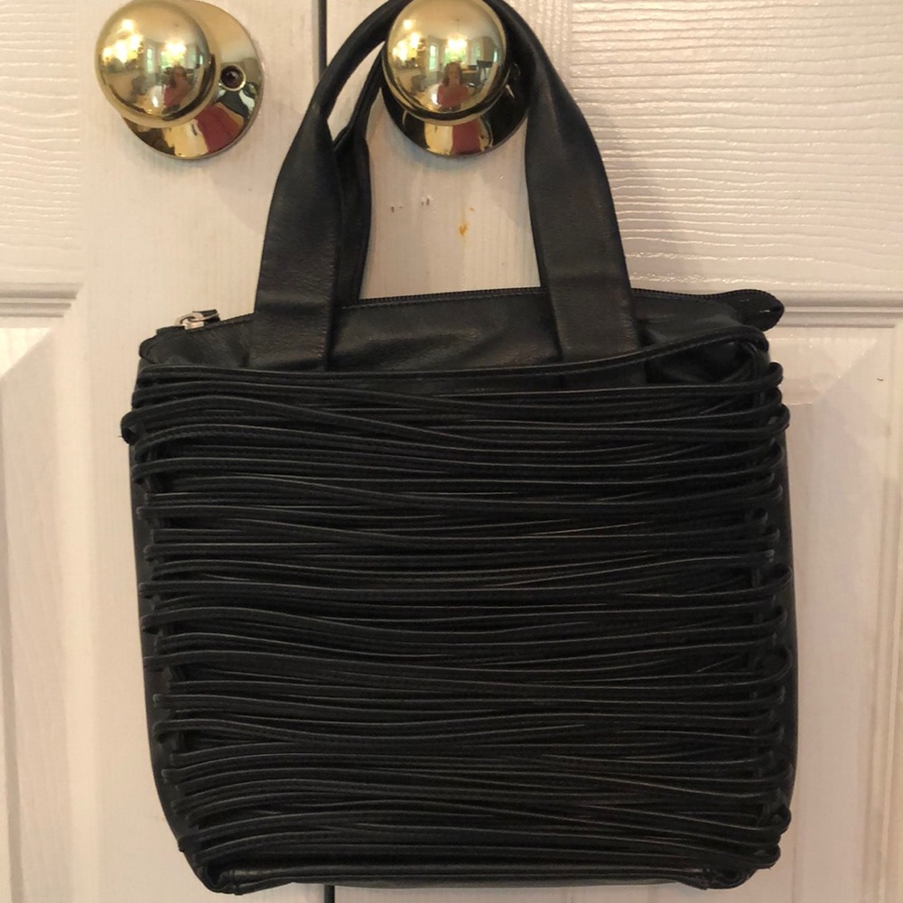 Black handbag Soft leather. Renato Angi